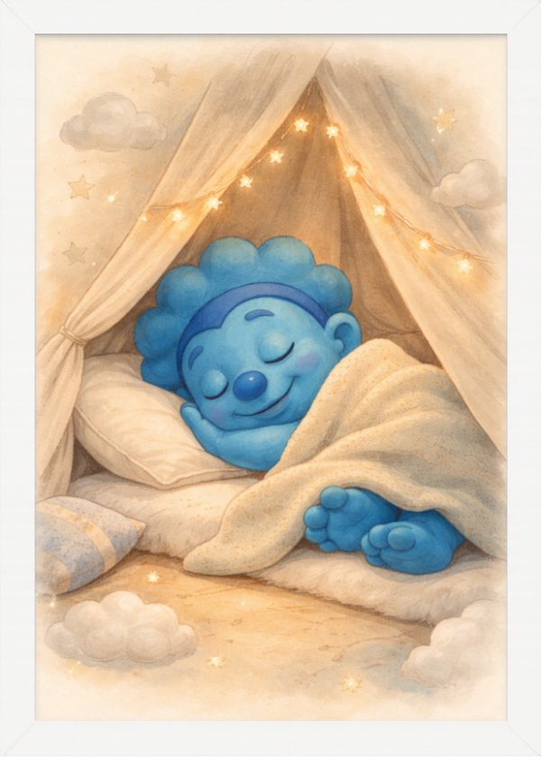 En harmonisk och varm poster från Duddaloos som sprider lugn och trygghet i barnrummet.